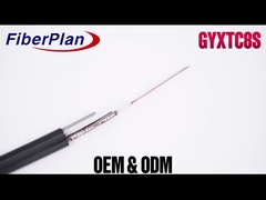 Abbildung 8 Gepanzertes Glasfaserkabel Single Multi Mode 6 Kern Stahldraht unterstützt GYXTC8S